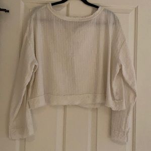 Free people textured long sleeve top